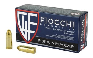 Fiocchi 9mm 115gr FMJ 50rds