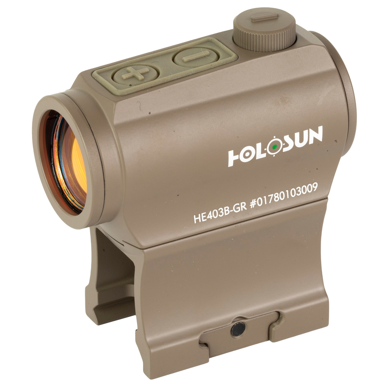 Holosun 403B Reflex Sight Dot Reticle / 2 MOA Green Dot - Flat Dark Earth