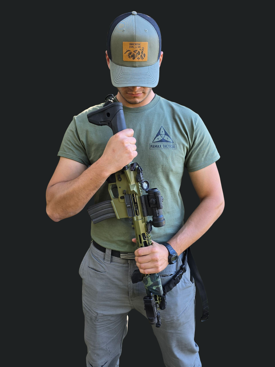 Join or Die PAMAX Tactical OD Green Shirt - Image 3