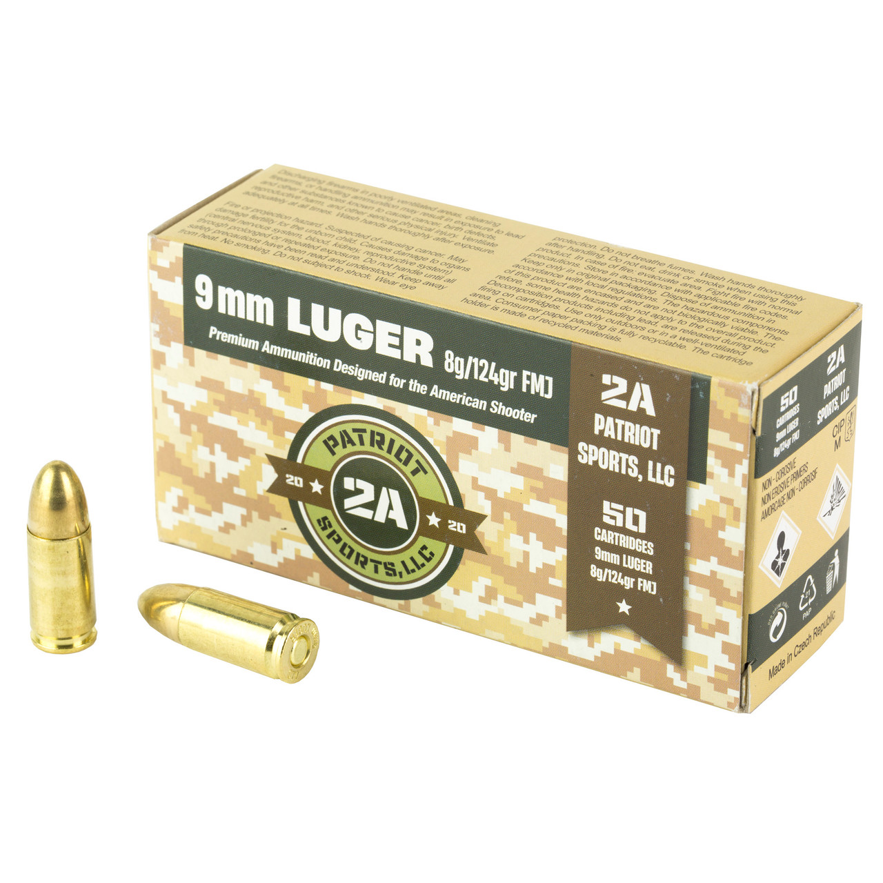 Magtech 9MM 115 Grain FMJ 50 Round Box - Image 4
