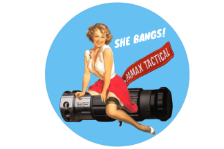 PAMAX Tactical - LION DEVICE STICKER "SHE BANGS"