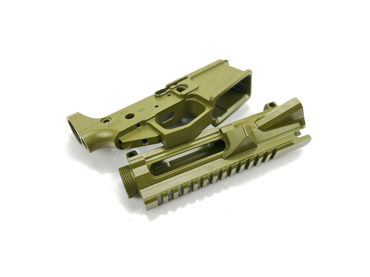 PMT-15 Billet AR15 Receiver Set & Handguard - Bazooka Green - Image 3
