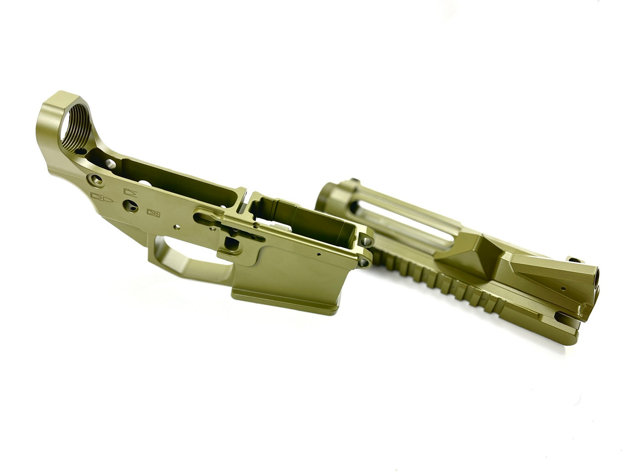 PMT-15 Billet AR15 Receiver Set & Handguard - Bazooka Green - Image 4