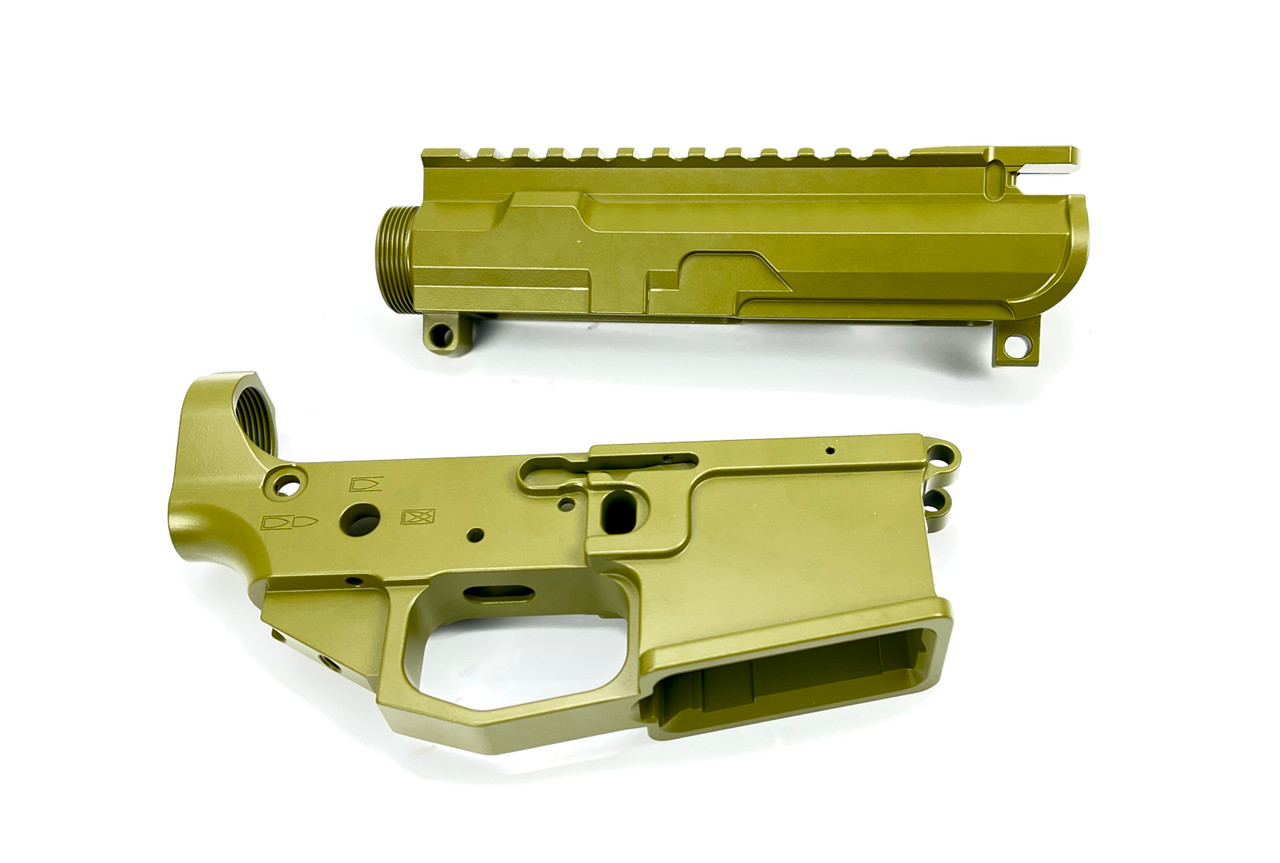 PMT-15 Billet AR15 Receiver Set & Handguard - Bazooka Green - Image 5