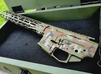 PMT-15 Billet AR15 Receiver Set & Handguard - Woodland Camo