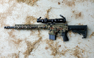 PMT-15 Woodland XSlick .223/5.56 16" DMR Rifle - Image 2