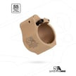 Superlative Arms .875" Adjustable Gas Block, Bleed Off - Solid, Set Screw - DLC TAN Finish