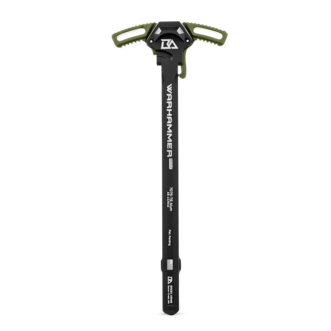 WARHAMMER Mod2 AR-15 Ambidextrous Charging Handle by Breek Arms- FDE - Image 4