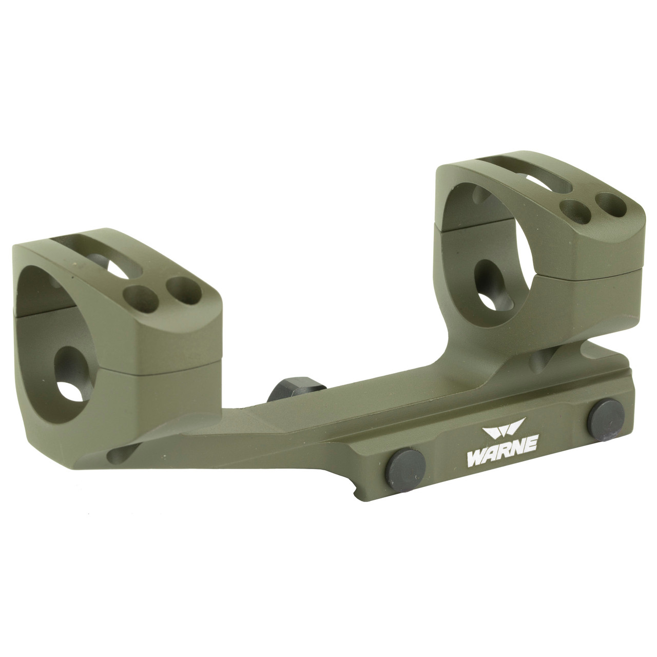 Warne Gen 2 Scope Mount, 30mm Extended Skeletonized - OD Green - Image 6