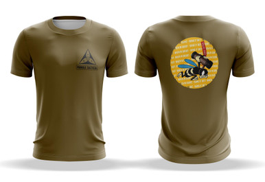 "When in Doubt - Bang it Out" LION T-Shirt - Gray - Image 2